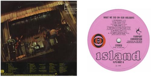 Fairport Convention What We Did On Our Holidays - 1st UK vinyl LP